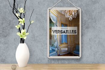 Panneau de voyage en étain, 12x18cm, château de Versailles, France, panneau de Destination de voyage 4