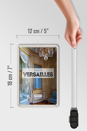 Panneau de voyage en étain, 12x18cm, château de Versailles, France, panneau de Destination de voyage 5