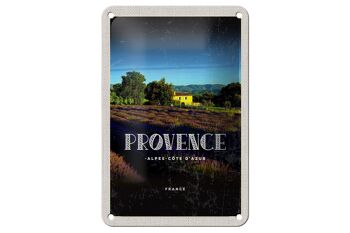Plaque en tôle voyage 12x18cm décoration Provence-Alpes-Côte d'Azur France 1