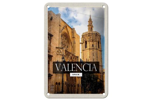 Blechschild Reise 12x18cm Valencia Spain Architektur Tourismus Schild