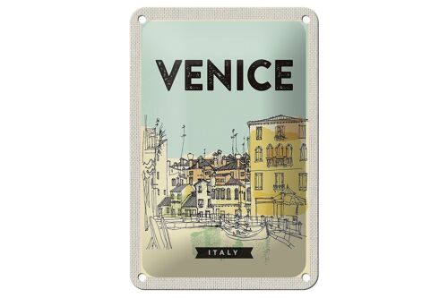 Blechschild Reise 12x18cm Venice Italy malerisches Bild Geschenk Schild