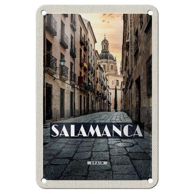 Targa in metallo da viaggio 12x18 cm Salamanca Spagna Architettura Turismo Segno