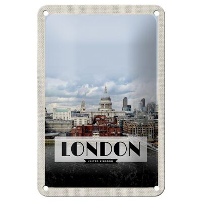 Cartel de chapa de viaje, decoración de carteles fotográficos de Londres, Reino Unido, 12x18cm