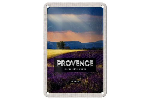 Blechschild Reise 12x18cm Provence Alpes Cote d'Azur Geschenk Schild