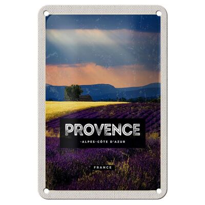 Cartel de chapa de viaje, 12x18cm, Provenza, Alpes, Costa Azul, cartel de regalo