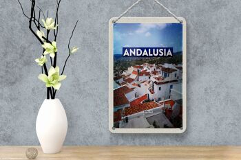 Panneau de voyage en étain 12x18cm, panneau touristique panoramique d'andalousie et d'espagne 4