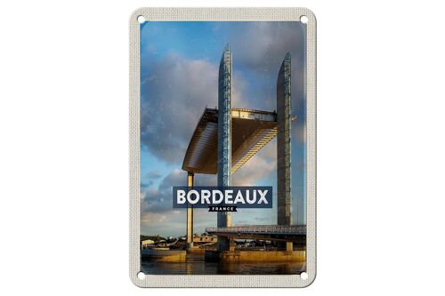 Blechschild Reise 12x18cm Bordeaux France Hubbrücke Tourismus Schild