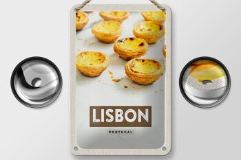 Signe en étain voyage 12x18cm, décoration cadeau fromage lisbonne Portugal 2