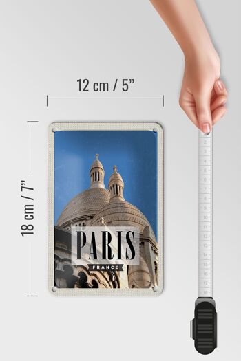 Signe en étain voyage 12x18cm, décoration Architecture Paris France 5