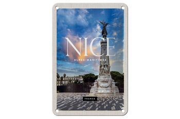Plaque en tôle voyage 12x18cm décoration destination de voyage Nice Alpes-Maritime 1