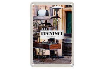 Plaque tôle voyage 12x18cm décoration Provence Alpes cote d`Azur 1