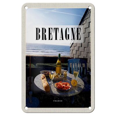 Targa in metallo da viaggio 12x18 cm Brittany Drance Holiday Breakfast Sign