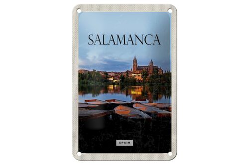 Blechschild Reise 12x18cm Salamanca Spain Retro Dekoration