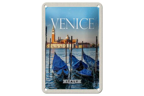 Blechschild Reise 12x18cm Venice Italy Italien Retro Dekoration