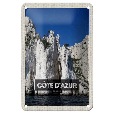 Cartel de chapa de viaje, 12x18cm, decoración turística de la Costa Azul, Francia