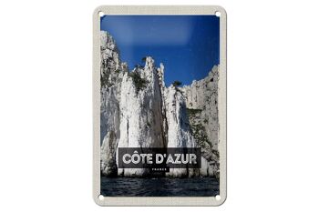 Panneau en étain voyage 12x18cm, décoration touristique de la côte d'azur France 1