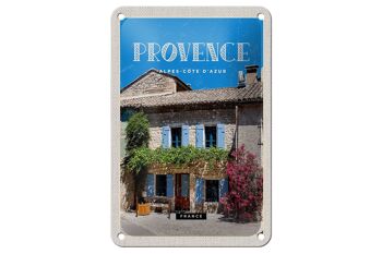 Panneau en tôle voyage 12x18cm panneau vieille ville Provence alpes-côte d'azur 1