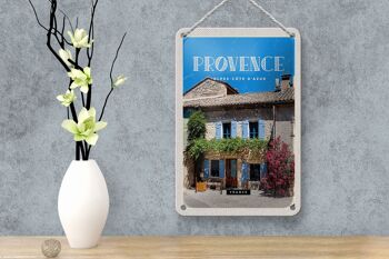 Panneau en tôle voyage 12x18cm panneau vieille ville Provence alpes-côte d'azur 4