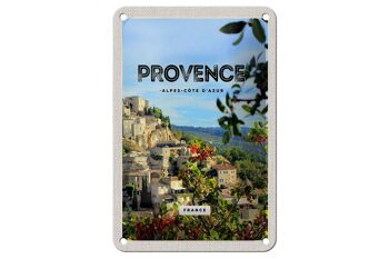 Panneau en étain voyage 12x18cm, décoration d'image panoramique de Provence France 1