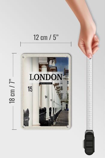 Panneau de voyage en étain 12x18cm, panneau rétro de ville de londres et du royaume-uni 5