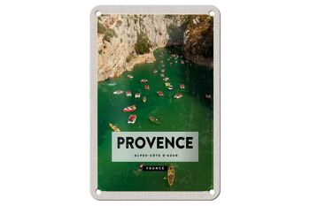 Plaque tôle voyage 12x18cm Provence cote d'azur France décoration 1