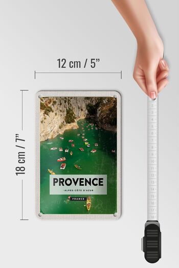 Plaque tôle voyage 12x18cm Provence cote d'azur France décoration 5