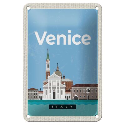 Targa in metallo da viaggio 12x18 cm Venezia Italia Visualizza immagine Targa regalo