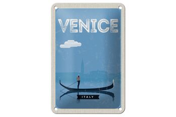 Panneau en étain voyage 12x18cm, panneau photo pittoresque de Venise 1