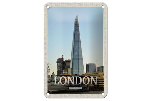 Blechschild Reise 12x18cm London Stadt United Kingdom Dekoration