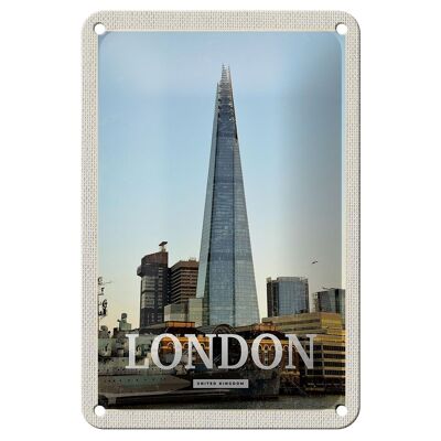 Metal sign travel 12x18cm London city United Kingdom decoration