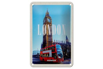 Panneau en étain voyage 12x18cm, bus rouge de Londres, panneau Big Ben 1