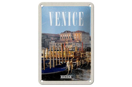 Blechschild Reise 12x18cm Venice Italy Venedig Italien Retro Schild