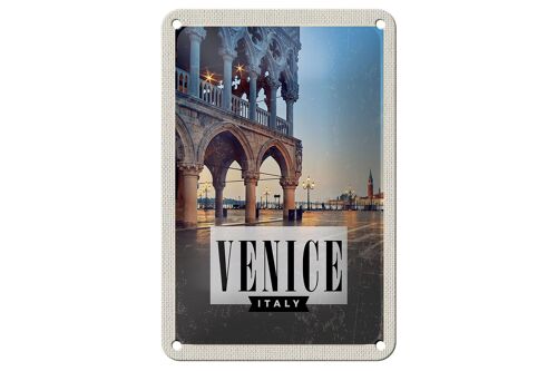 Blechschild Reise 12x18cm Venice Venedig Panorama Poster Dekoration