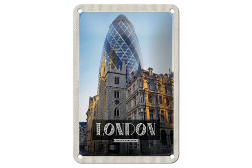 Blechschild Reise 12x18cm London United Kingdom Architektur Schild
