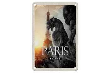 Signe de voyage en étain, 12x18cm, Paris, France, tour Eiffel, Dragon 1