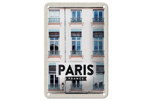Blechschild Reise 12x18cm Paris Frankreich Architektur Stadt Schild