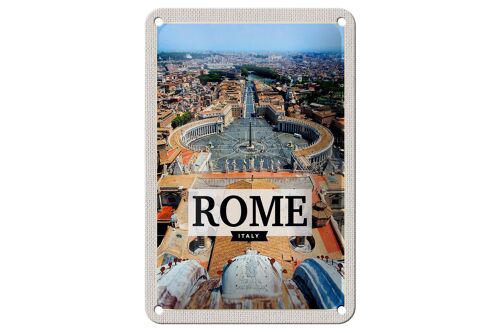 Blechschild Reise 12x18cm Rom Italien Petersplatz Vatikan Schild