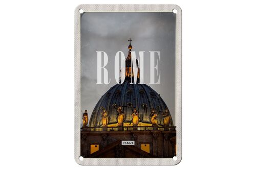 Blechschild Reise 12x18cm Rom Italien St. Peter's Basilica Schild