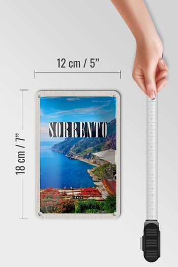 Panneau de voyage en étain, 12x18cm, panneau de voyage avec vue sur la mer de Sorrento, italie 5