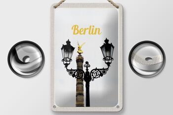 Panneau de voyage en étain, 12x18cm, colonne de victoire de Berlin, allemagne, signe de voyage 2