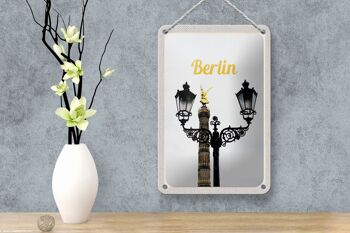 Panneau de voyage en étain, 12x18cm, colonne de victoire de Berlin, allemagne, signe de voyage 4