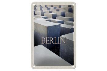 Panneau de voyage en étain, 12x18cm, Berlin, allemagne, Antique, signe de voyage 1