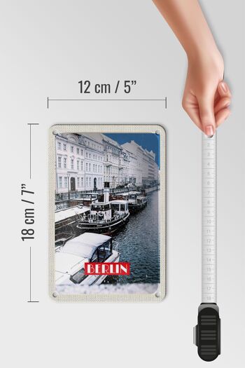 Panneau de voyage en étain, 12x18cm, Berlin, allemagne, BRD, panneau photo 5