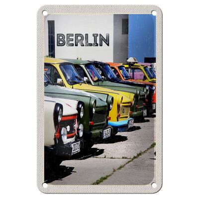 Blechschild Reise 12x18cm Berlin Deutschland Oldtimer Dekoration