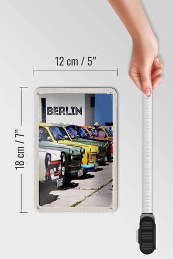 Signe en étain voyage 12x18cm, décoration de voiture Vintage de Berlin allemagne 5