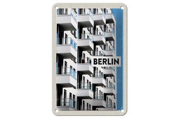Panneau de voyage en étain, 12x18cm, Berlin, allemagne, nouveau bâtiment, panneau de voyage 1