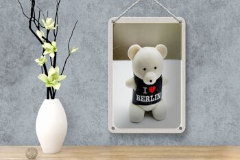Panneau de voyage en étain, 12x18cm, Berlin, allemagne, ours polaire, Knut 4