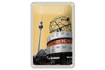 Panneau de voyage en étain 12x18cm, panneau carré du centre-ville de Berlin, allemagne 1