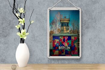Panneau de voyage en étain, 12x18cm, Berlin, allemagne, peinture colorée 4
