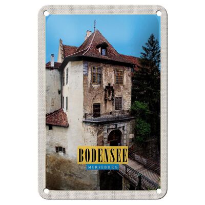 Blechschild Reise 12x18cm Bodensee Deutschland Merseburg Schild